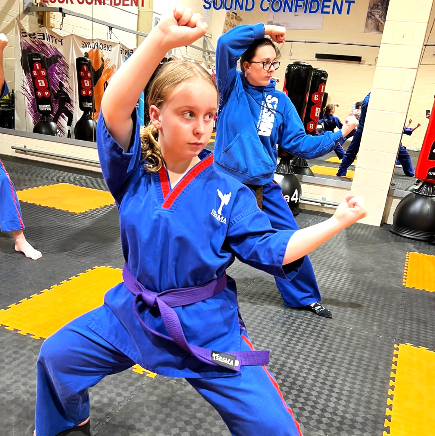 girl power at sesma martial arts norwich karate kickboxing