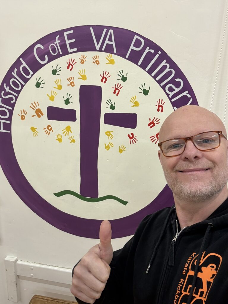 sesma martial arts visits Horsford Junior School